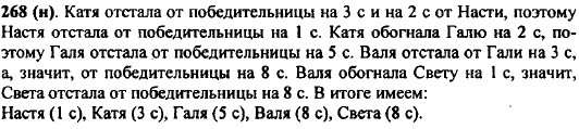 В соревнованиях по плаванию Света, Валя, Настя, Катя и Галя заняли со второго по шестое места. Катя на 3 с отстала от победительницы и на 2 с-от