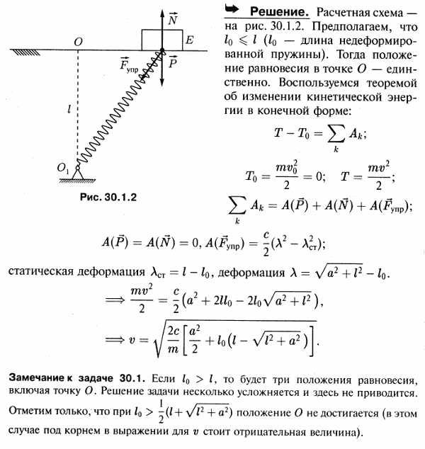 Тело E, масса которого равна m, находится на гладкой горизонтальной плоскости. К телу прикреплена пружина жесткости c, второй конец которой прикреплен