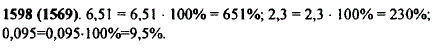Запишите в виде процентов десятичные дроби 6,51; 2,3; 0,095.