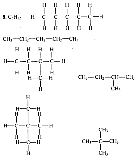 Возможно существование трех изомеров состава C5H12. Запишите их полные и сокращенные структурные формулы