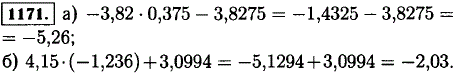 Вычислите с помощью микрокалькулятора: а)-3,82 · 0,375-3,8275; б) 4,15 · -1,236 + 3,0994.