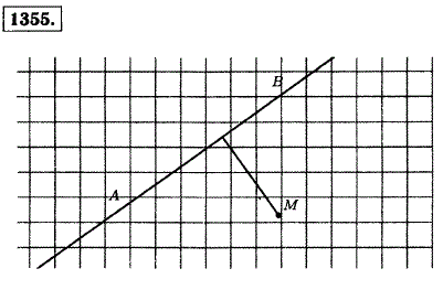 Начертите в тетради прямую AB и отметьте точку M так, как показано на рисунке 100. Проведите через точку M перпендикуляр к прямой AB.