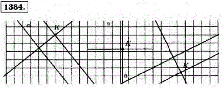 Перечертите рисунок 112 в тетрадь. Проведите через точку K прямую: а) параллельную прямой a; б) перпендикулярную прямой a.