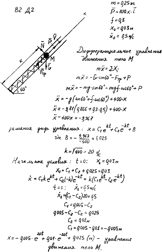 Задание Д.2 вариант 2.