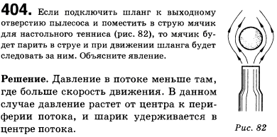 Если подключить шланг к выходному отверстию пылесоса и поместить в струю мячик для настольного тенниса рис. 51, то он будет парить в струе и